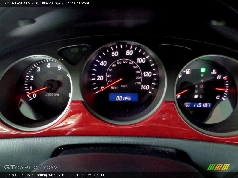 Black Onyx / Light Charcoal 2004 Lexus ES 330