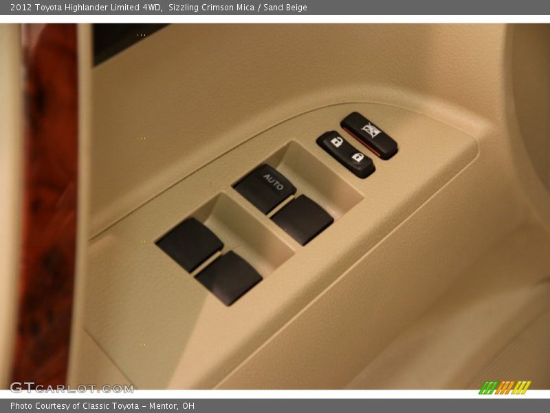 Sizzling Crimson Mica / Sand Beige 2012 Toyota Highlander Limited 4WD