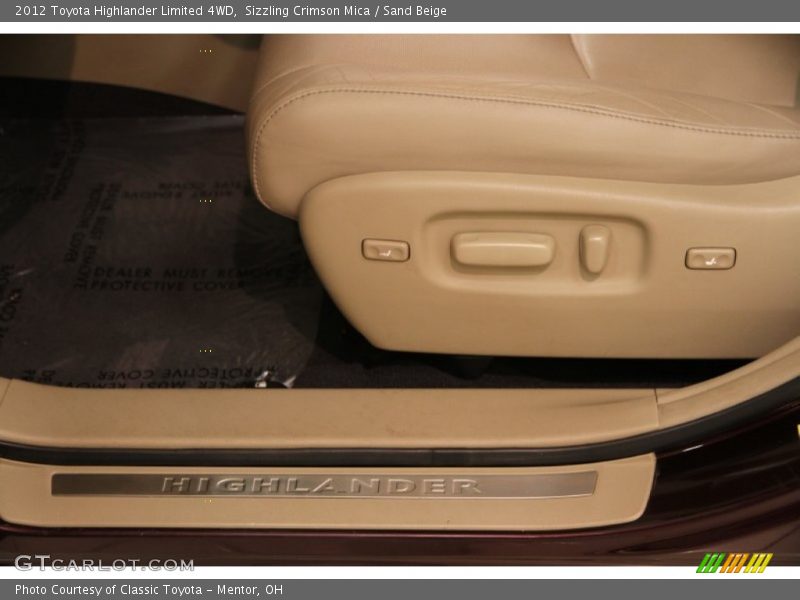 Sizzling Crimson Mica / Sand Beige 2012 Toyota Highlander Limited 4WD