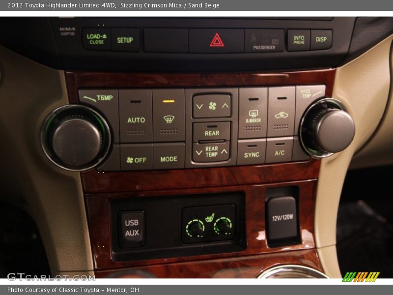 Sizzling Crimson Mica / Sand Beige 2012 Toyota Highlander Limited 4WD