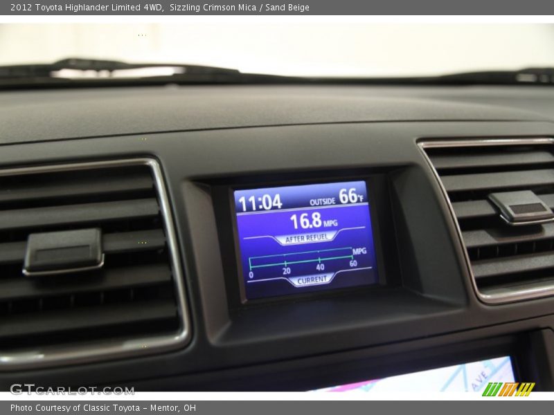 Sizzling Crimson Mica / Sand Beige 2012 Toyota Highlander Limited 4WD