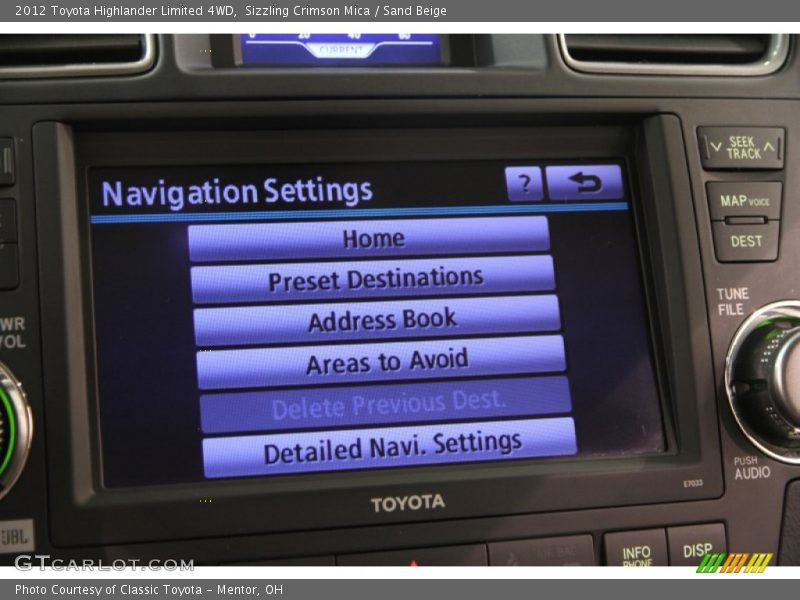 Sizzling Crimson Mica / Sand Beige 2012 Toyota Highlander Limited 4WD
