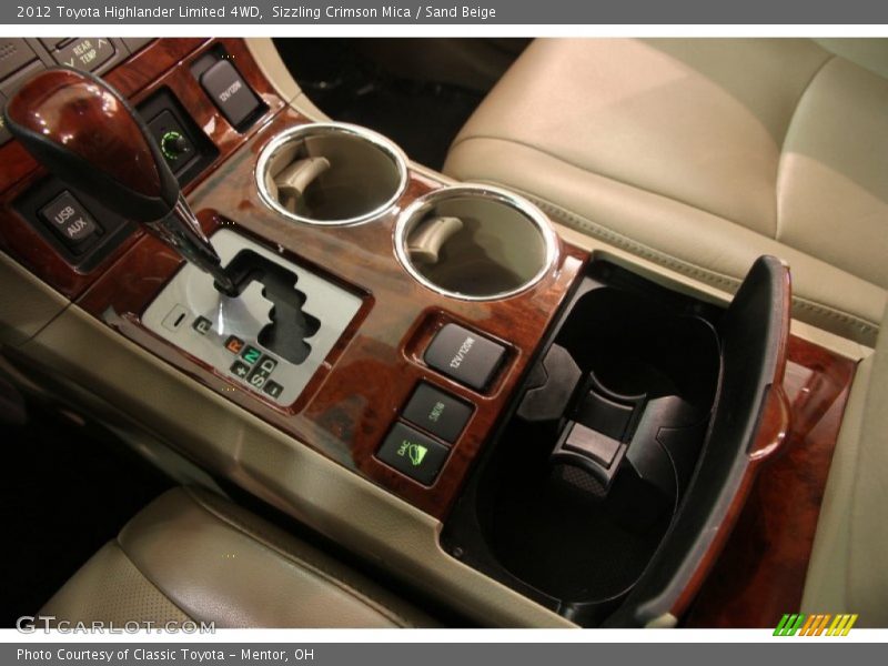 Sizzling Crimson Mica / Sand Beige 2012 Toyota Highlander Limited 4WD