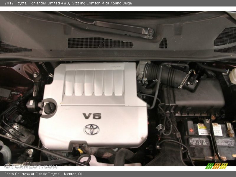 Sizzling Crimson Mica / Sand Beige 2012 Toyota Highlander Limited 4WD