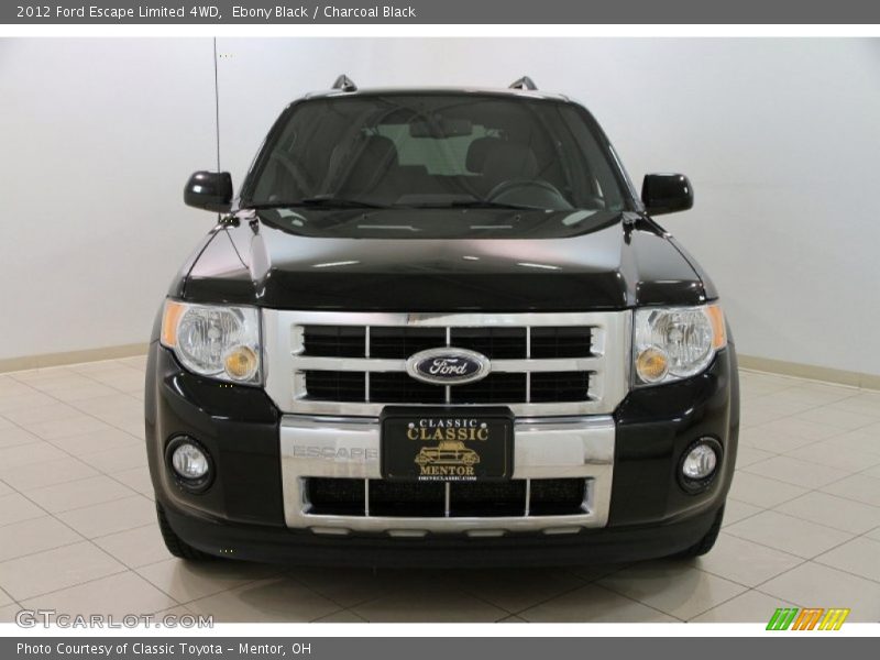 Ebony Black / Charcoal Black 2012 Ford Escape Limited 4WD
