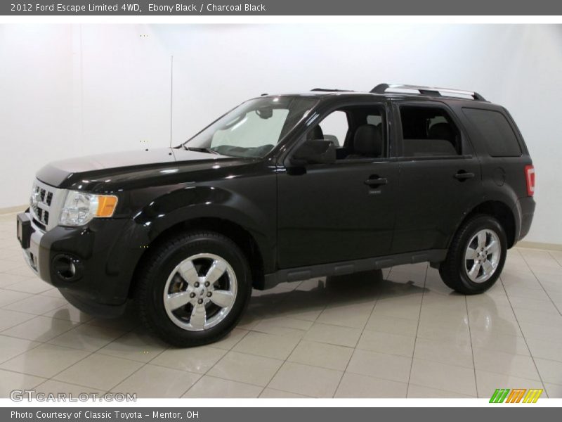 Ebony Black / Charcoal Black 2012 Ford Escape Limited 4WD