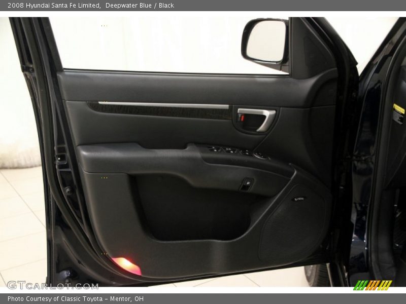 Deepwater Blue / Black 2008 Hyundai Santa Fe Limited