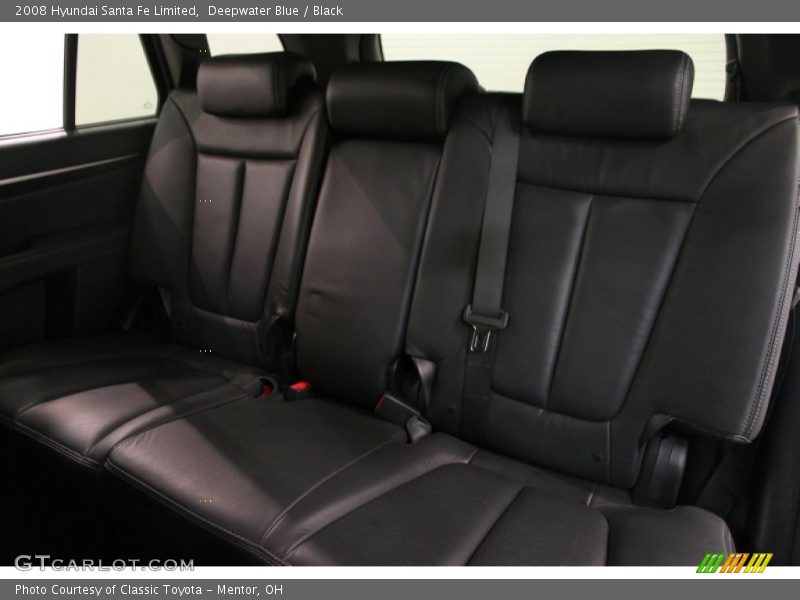 Deepwater Blue / Black 2008 Hyundai Santa Fe Limited