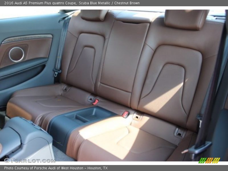 Scuba Blue Metallic / Chestnut Brown 2016 Audi A5 Premium Plus quattro Coupe