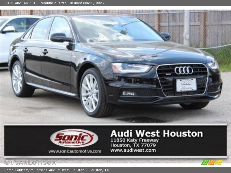 Brilliant Black / Black 2016 Audi A4 2.0T Premium quattro