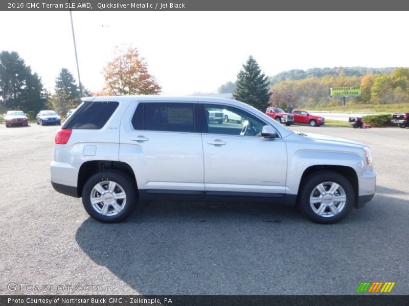Quicksilver Metallic / Jet Black 2016 GMC Terrain SLE AWD