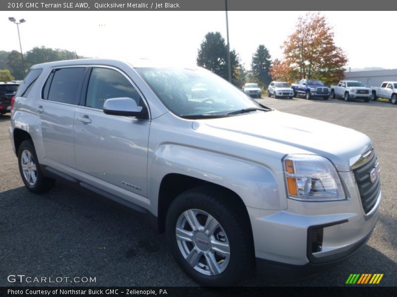 Quicksilver Metallic / Jet Black 2016 GMC Terrain SLE AWD