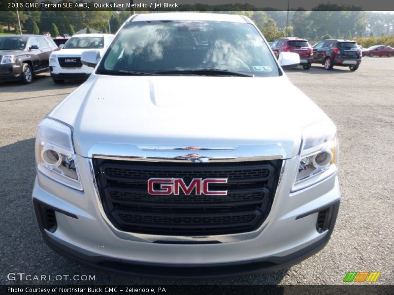 Quicksilver Metallic / Jet Black 2016 GMC Terrain SLE AWD