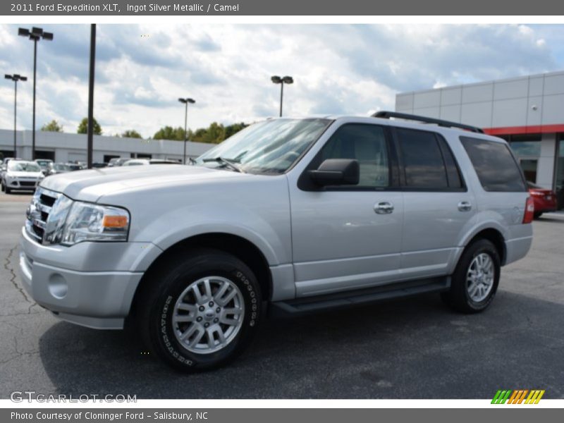 Ingot Silver Metallic / Camel 2011 Ford Expedition XLT