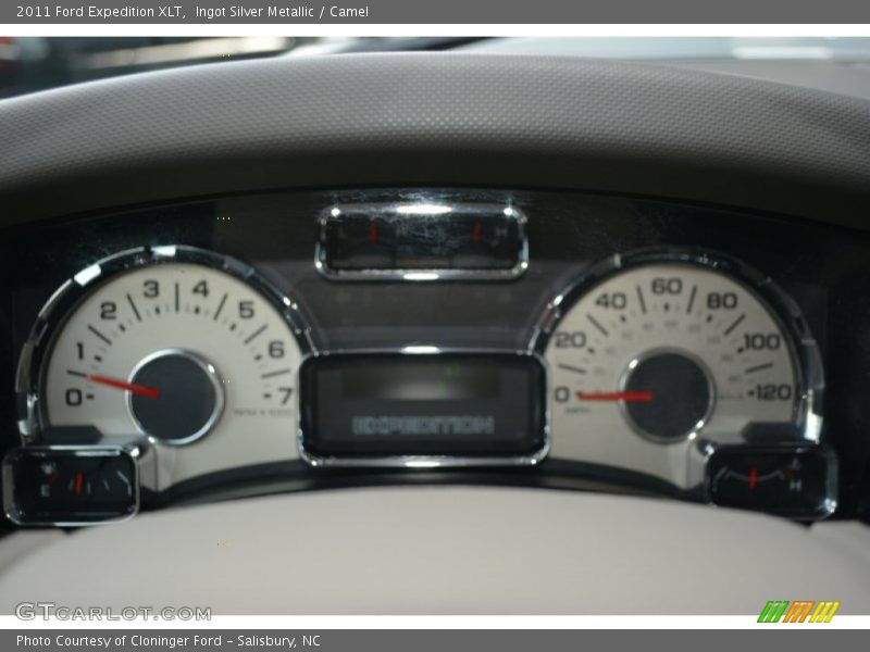 Ingot Silver Metallic / Camel 2011 Ford Expedition XLT