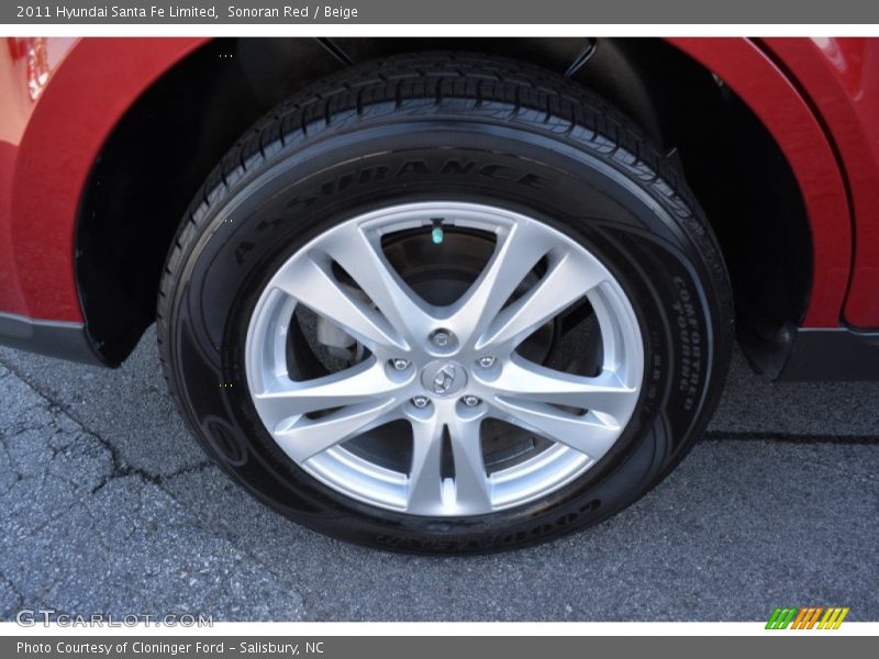 Sonoran Red / Beige 2011 Hyundai Santa Fe Limited
