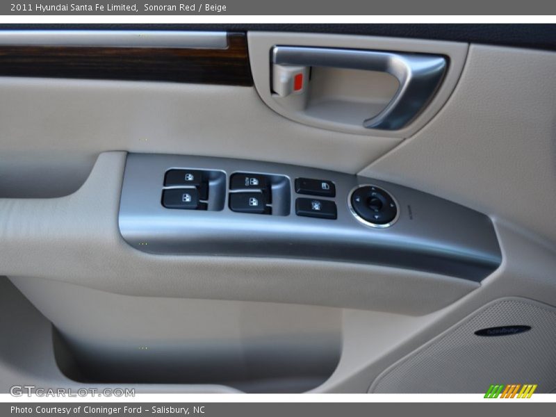 Sonoran Red / Beige 2011 Hyundai Santa Fe Limited