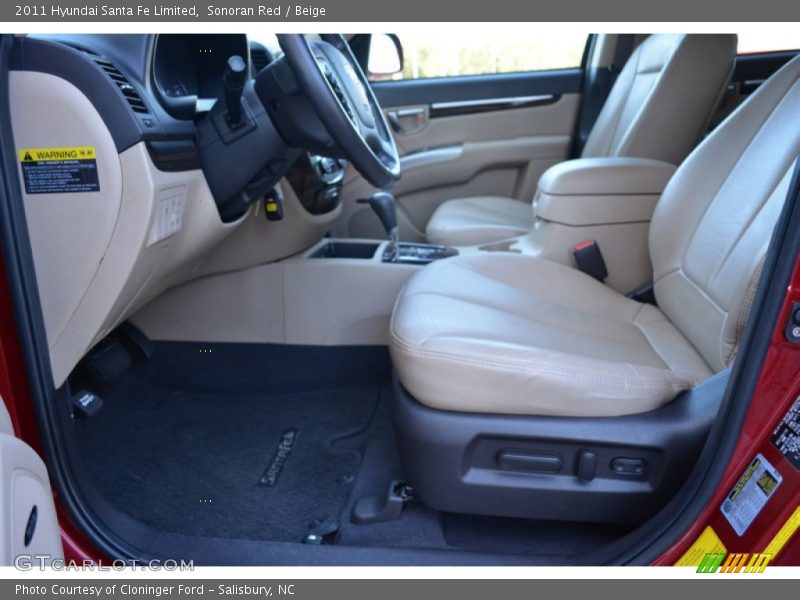 Sonoran Red / Beige 2011 Hyundai Santa Fe Limited
