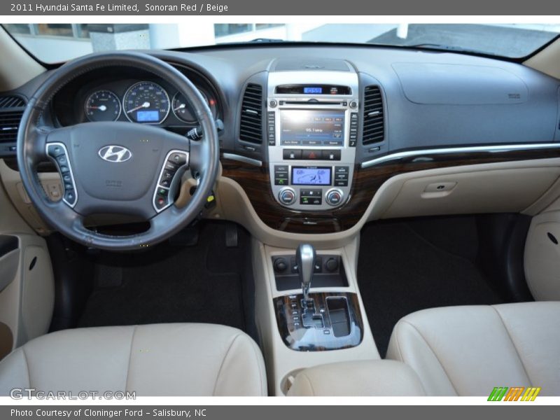 Sonoran Red / Beige 2011 Hyundai Santa Fe Limited