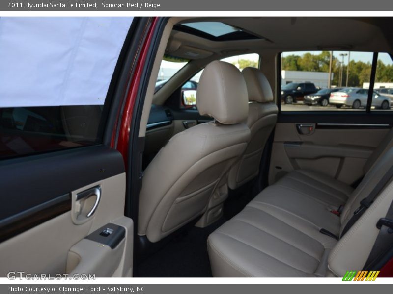 Sonoran Red / Beige 2011 Hyundai Santa Fe Limited