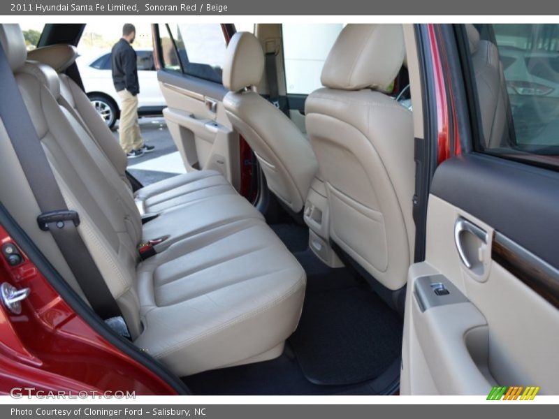 Sonoran Red / Beige 2011 Hyundai Santa Fe Limited