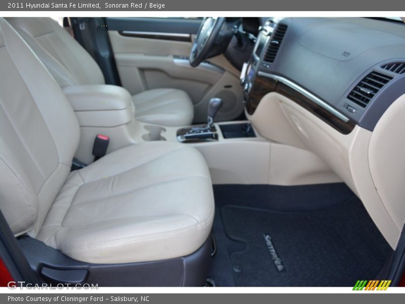 Sonoran Red / Beige 2011 Hyundai Santa Fe Limited