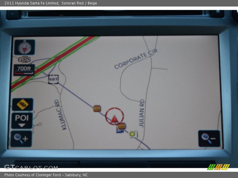 Sonoran Red / Beige 2011 Hyundai Santa Fe Limited