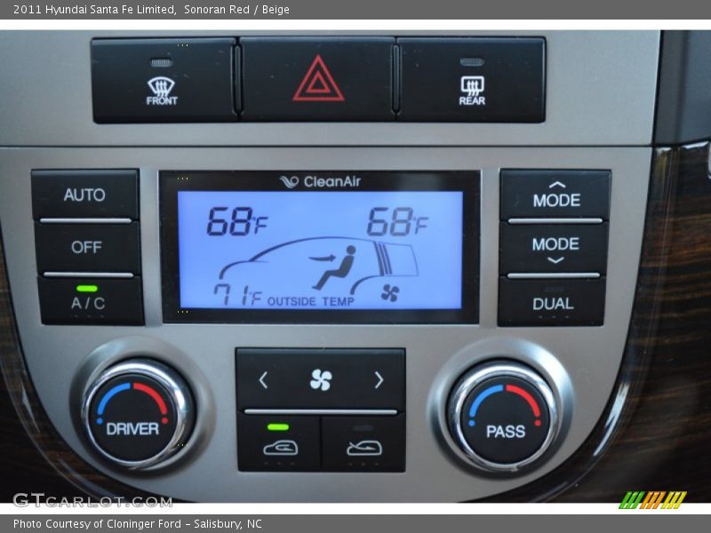 Sonoran Red / Beige 2011 Hyundai Santa Fe Limited