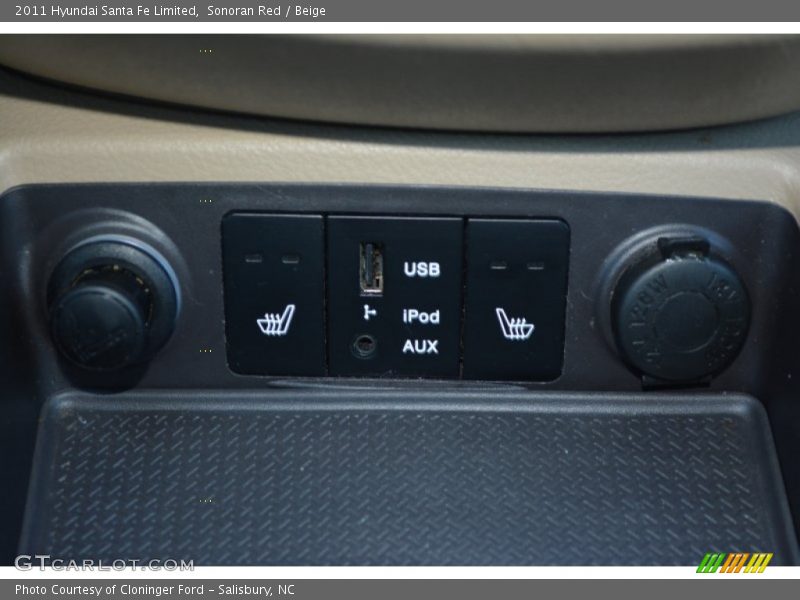 Sonoran Red / Beige 2011 Hyundai Santa Fe Limited