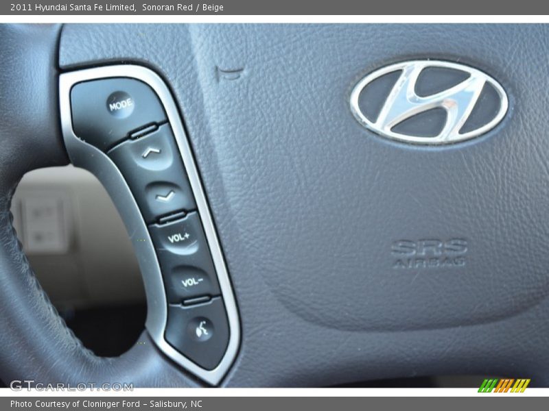 Sonoran Red / Beige 2011 Hyundai Santa Fe Limited