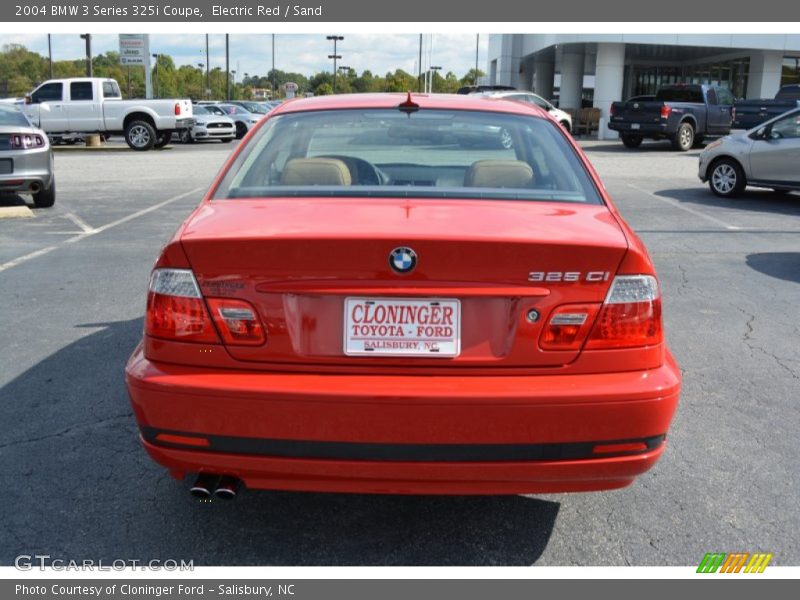 Electric Red / Sand 2004 BMW 3 Series 325i Coupe