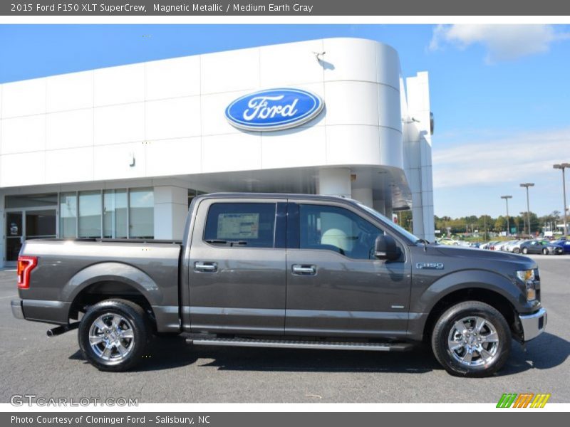 Magnetic Metallic / Medium Earth Gray 2015 Ford F150 XLT SuperCrew