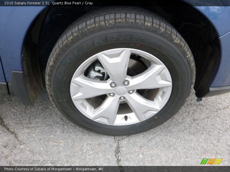 Quartz Blue Pearl / Gray 2016 Subaru Forester 2.5i