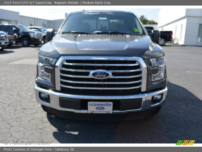 Magnetic Metallic / Medium Earth Gray 2015 Ford F150 XLT SuperCrew