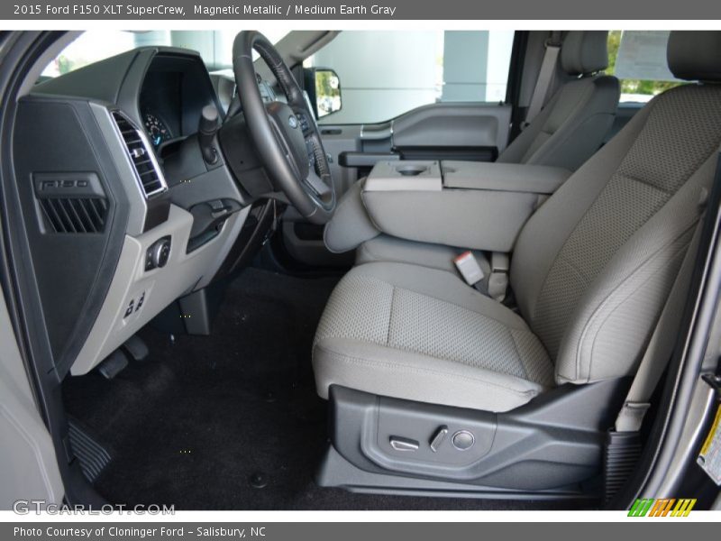 Magnetic Metallic / Medium Earth Gray 2015 Ford F150 XLT SuperCrew