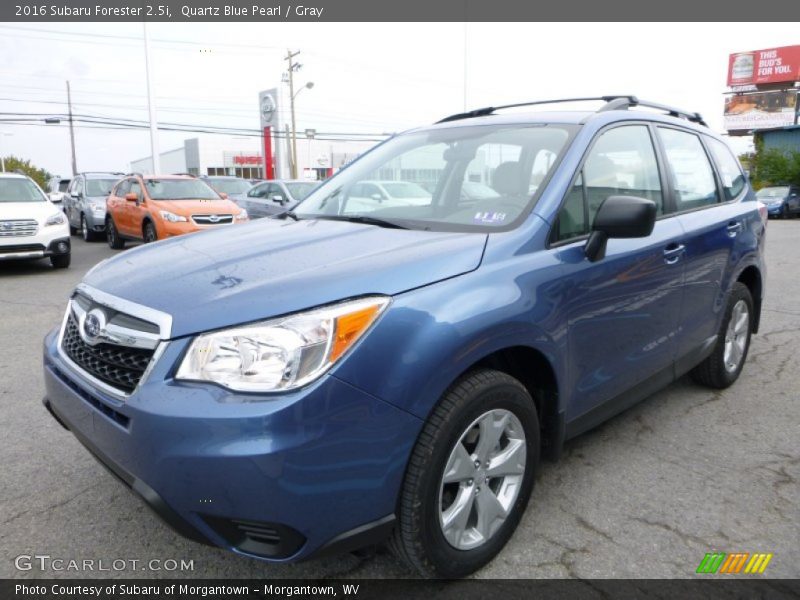 Quartz Blue Pearl / Gray 2016 Subaru Forester 2.5i