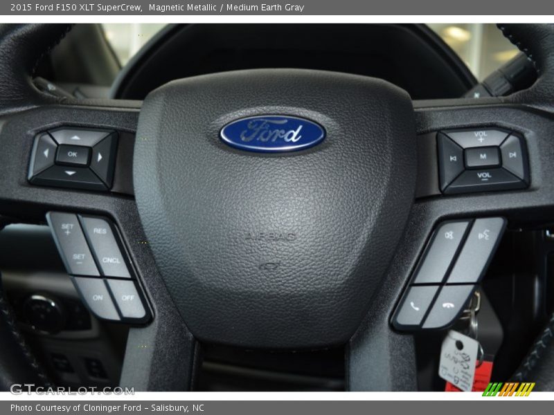 Magnetic Metallic / Medium Earth Gray 2015 Ford F150 XLT SuperCrew