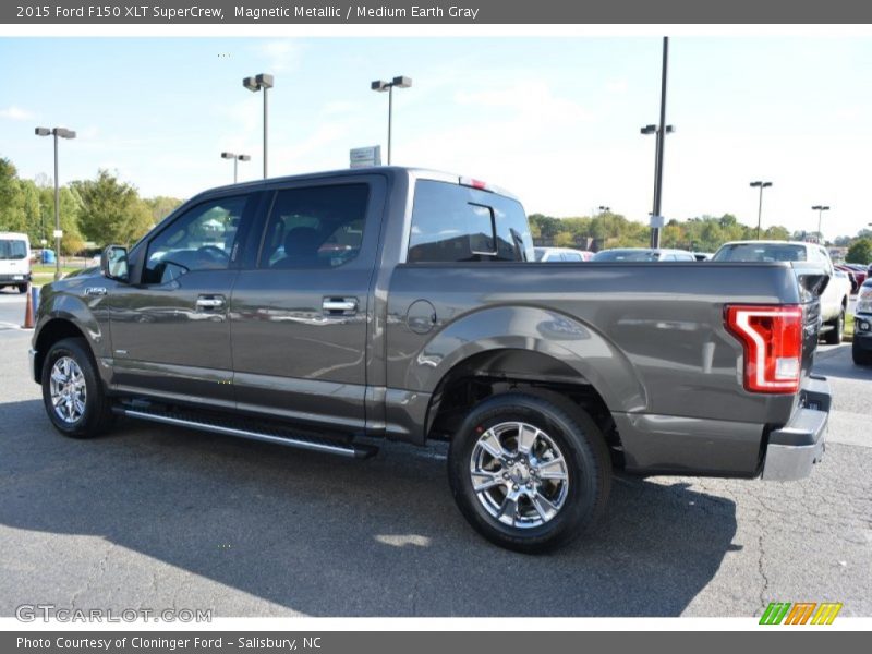 Magnetic Metallic / Medium Earth Gray 2015 Ford F150 XLT SuperCrew