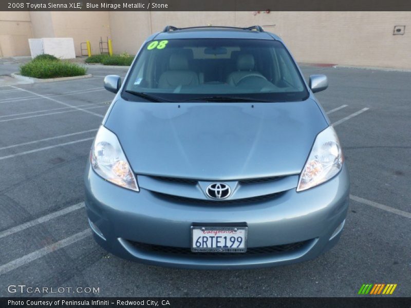 Blue Mirage Metallic / Stone 2008 Toyota Sienna XLE