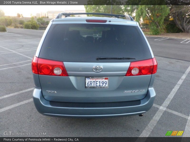 Blue Mirage Metallic / Stone 2008 Toyota Sienna XLE