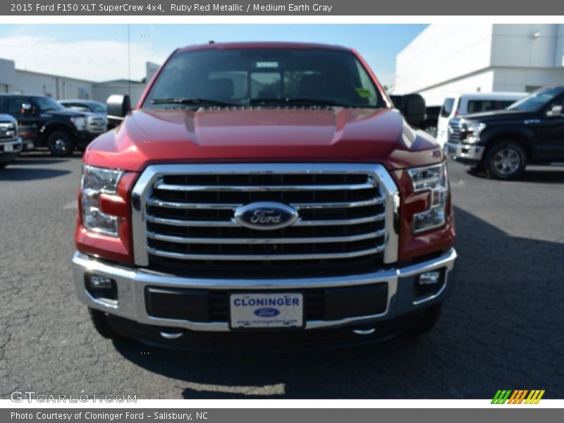 Ruby Red Metallic / Medium Earth Gray 2015 Ford F150 XLT SuperCrew 4x4