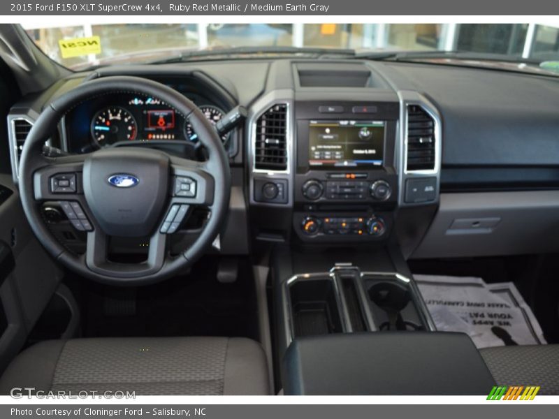 Ruby Red Metallic / Medium Earth Gray 2015 Ford F150 XLT SuperCrew 4x4