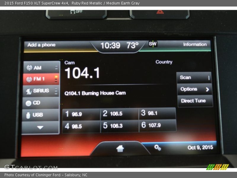 Ruby Red Metallic / Medium Earth Gray 2015 Ford F150 XLT SuperCrew 4x4