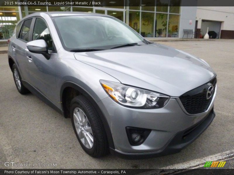 Liquid Silver Metallic / Black 2015 Mazda CX-5 Touring