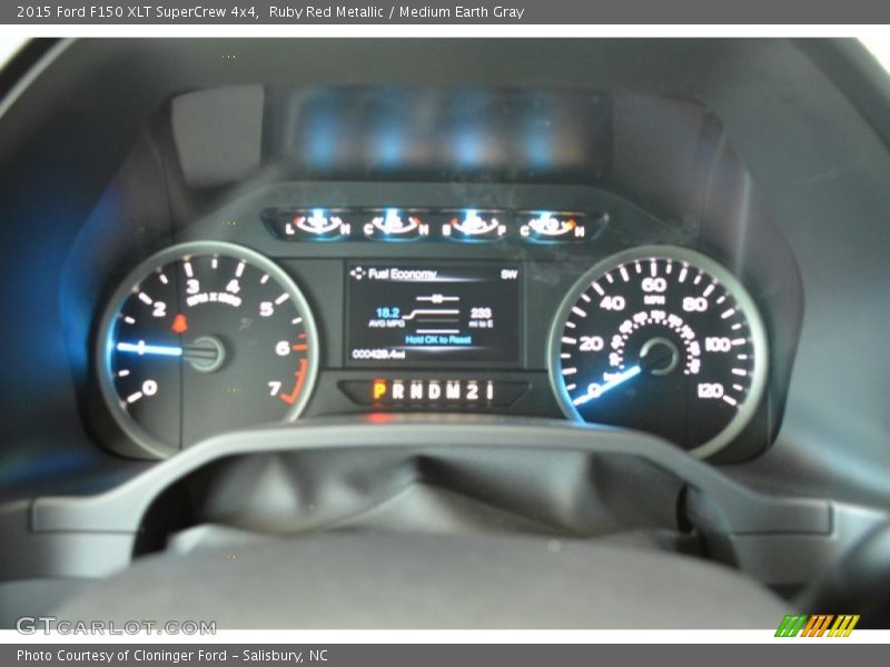 Ruby Red Metallic / Medium Earth Gray 2015 Ford F150 XLT SuperCrew 4x4