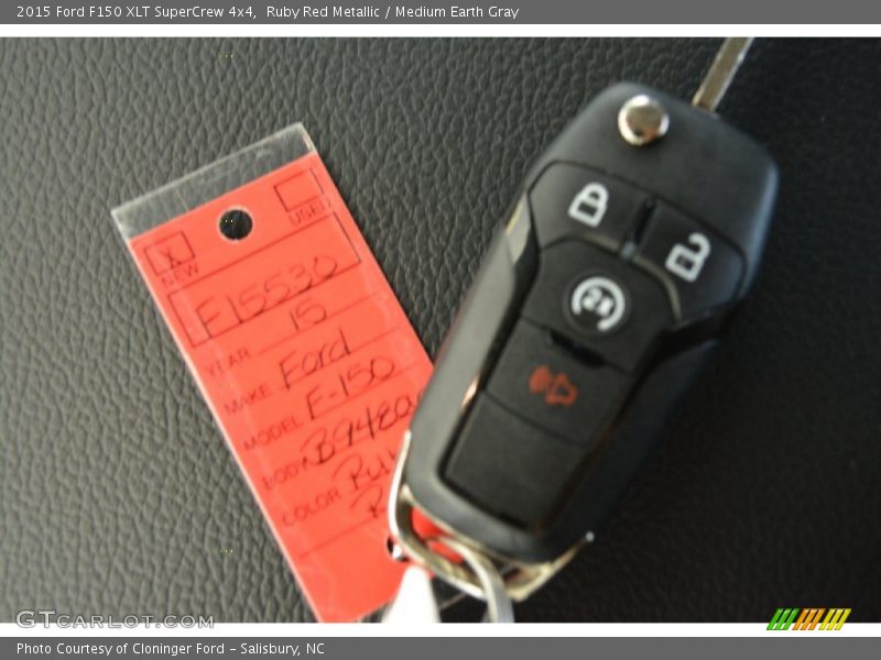 Ruby Red Metallic / Medium Earth Gray 2015 Ford F150 XLT SuperCrew 4x4