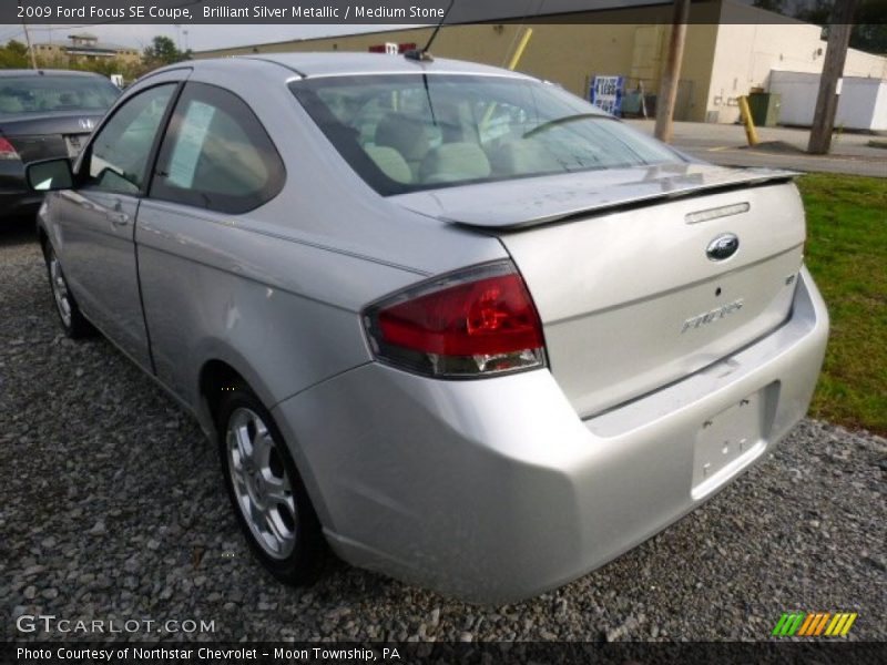 Brilliant Silver Metallic / Medium Stone 2009 Ford Focus SE Coupe