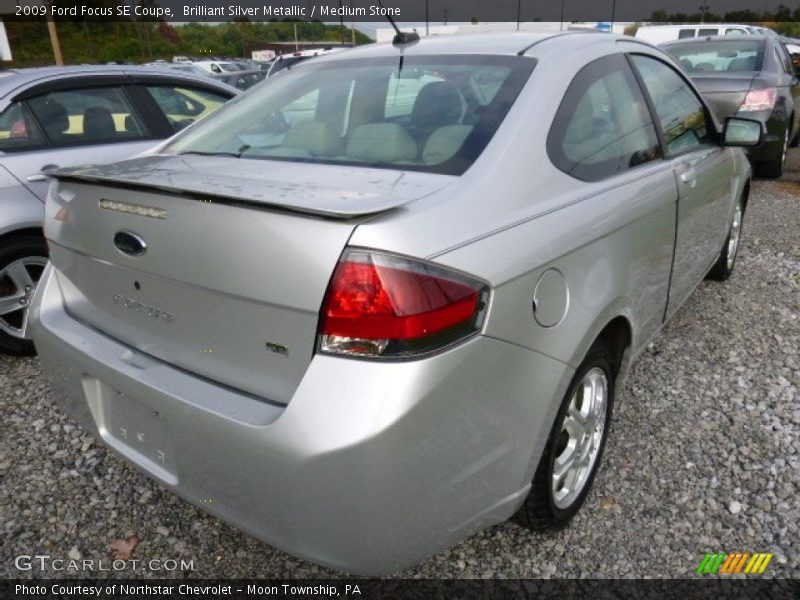 Brilliant Silver Metallic / Medium Stone 2009 Ford Focus SE Coupe