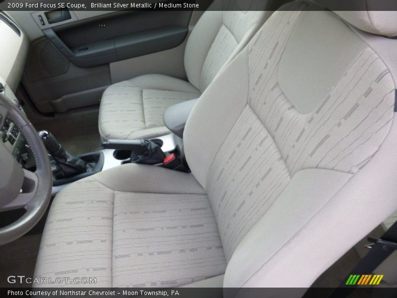 Brilliant Silver Metallic / Medium Stone 2009 Ford Focus SE Coupe