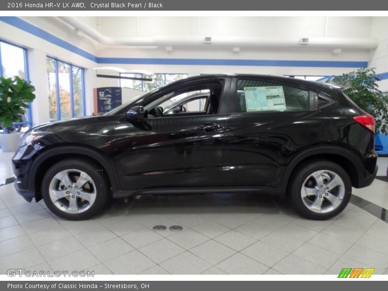 Crystal Black Pearl / Black 2016 Honda HR-V LX AWD